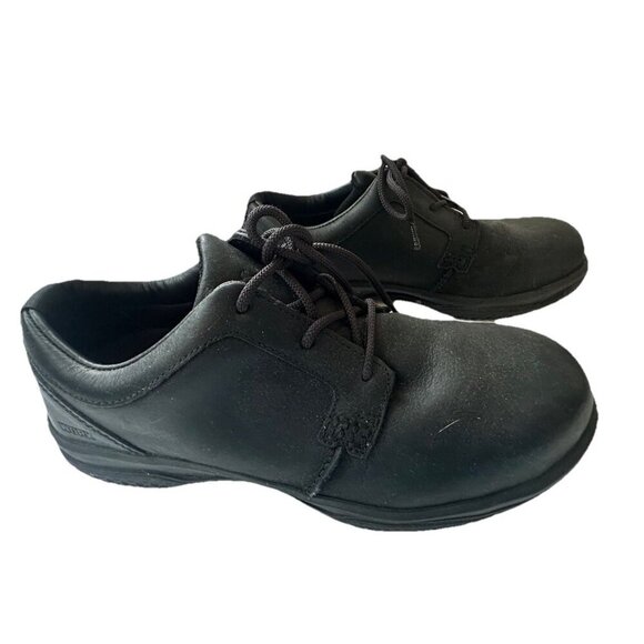 Worx X Red Wing Black Leather Safety Toe Lace Up Oxford Size US 10.5 WW - Picture 7 of 8